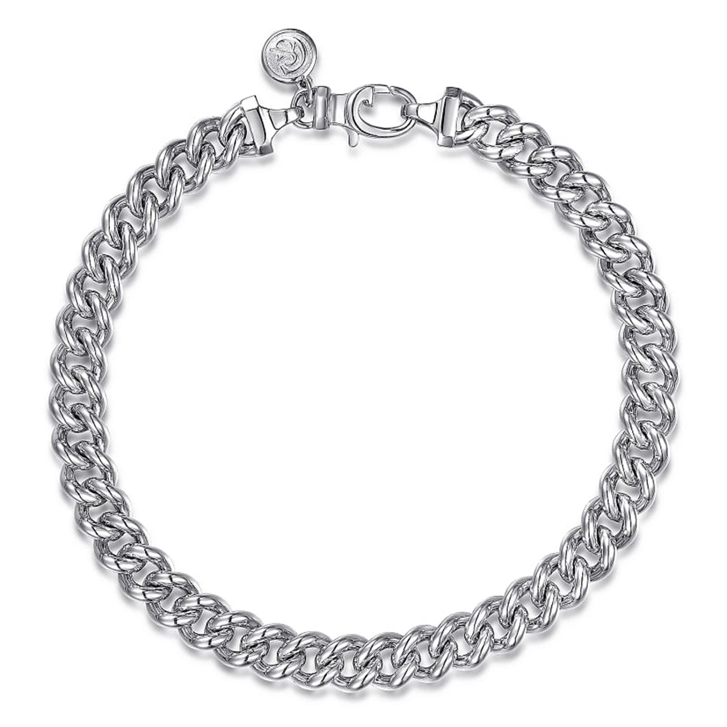 Gabriel & Co. 925 Sterling Silver Mens Link Chain Bracelet