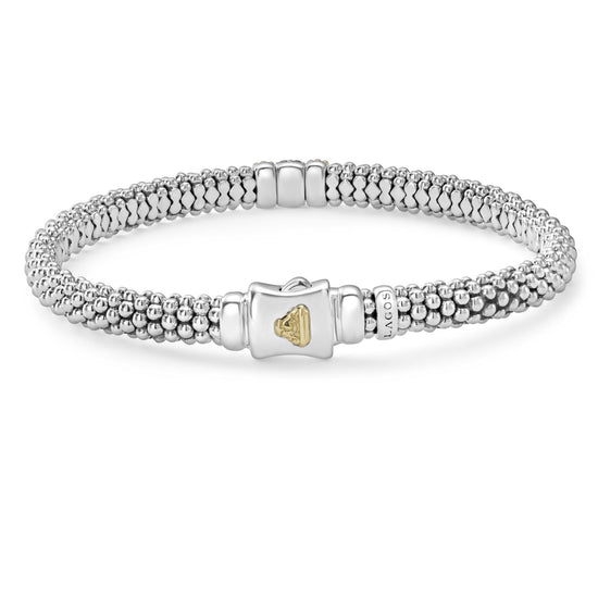Lagos Single Station Diamond Caviar Bracelet