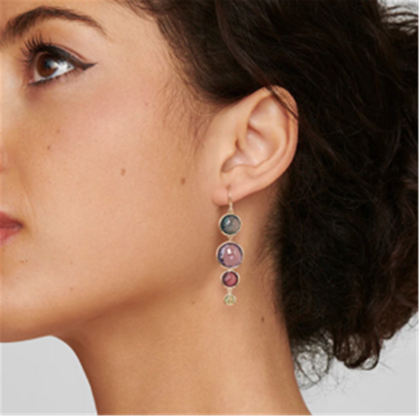 Ippolita Lollipop 4-Stone Center Drop Earrings in Fire Rose