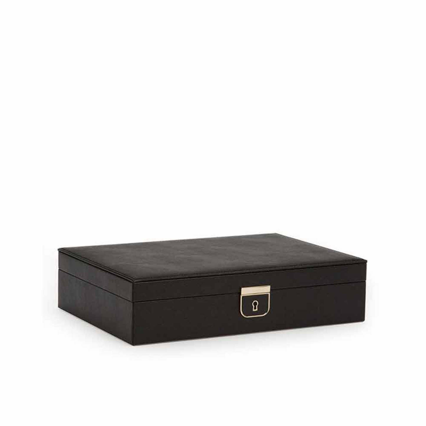 WOLF Palermo Medium Jewelry Box in Black Anthracite