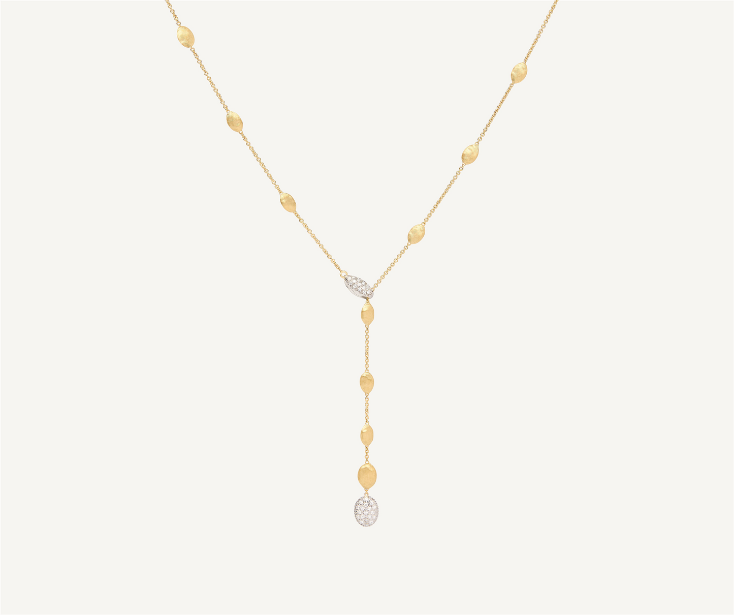 Marco Bicego Siviglia Lariat w/Diamond Accents in 18k Two-Tone Gold