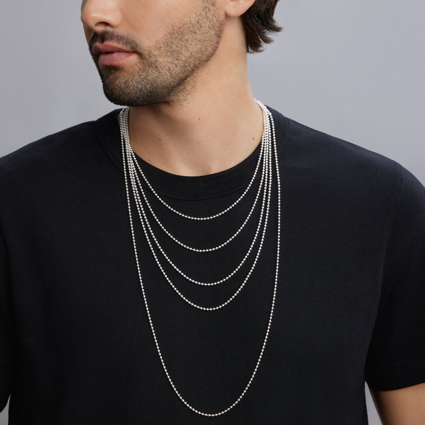 Lagos Beaded Chain Necklace in Sterling Silver - 22"