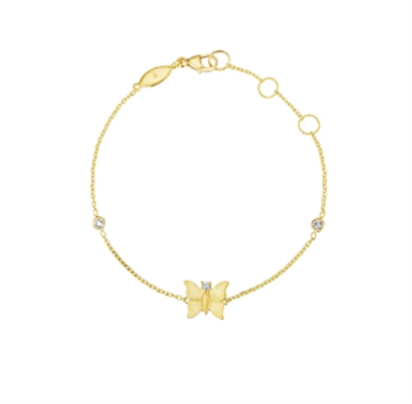Penny Preville Butterflly Chain Bracelet with Diamonds
