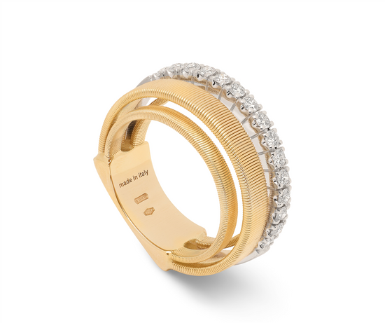 Marco Bicego Masai 3 Row Diamond Fashion Ring