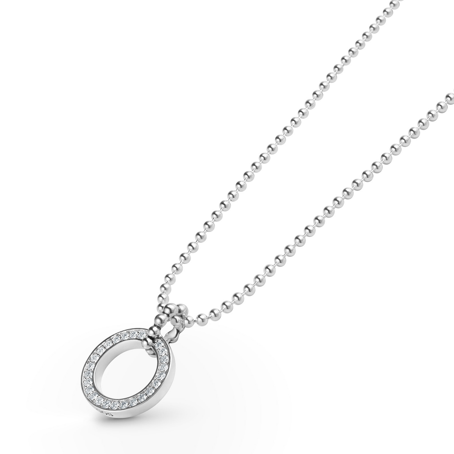 Lagos Circle Diamond Pendant Necklace