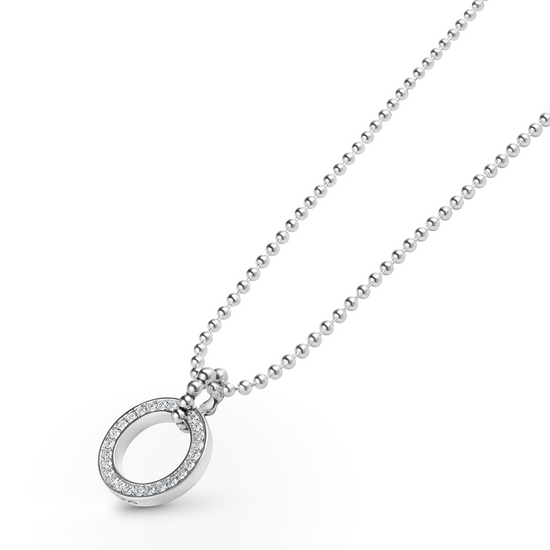 Lagos Circle Diamond Pendant Necklace
