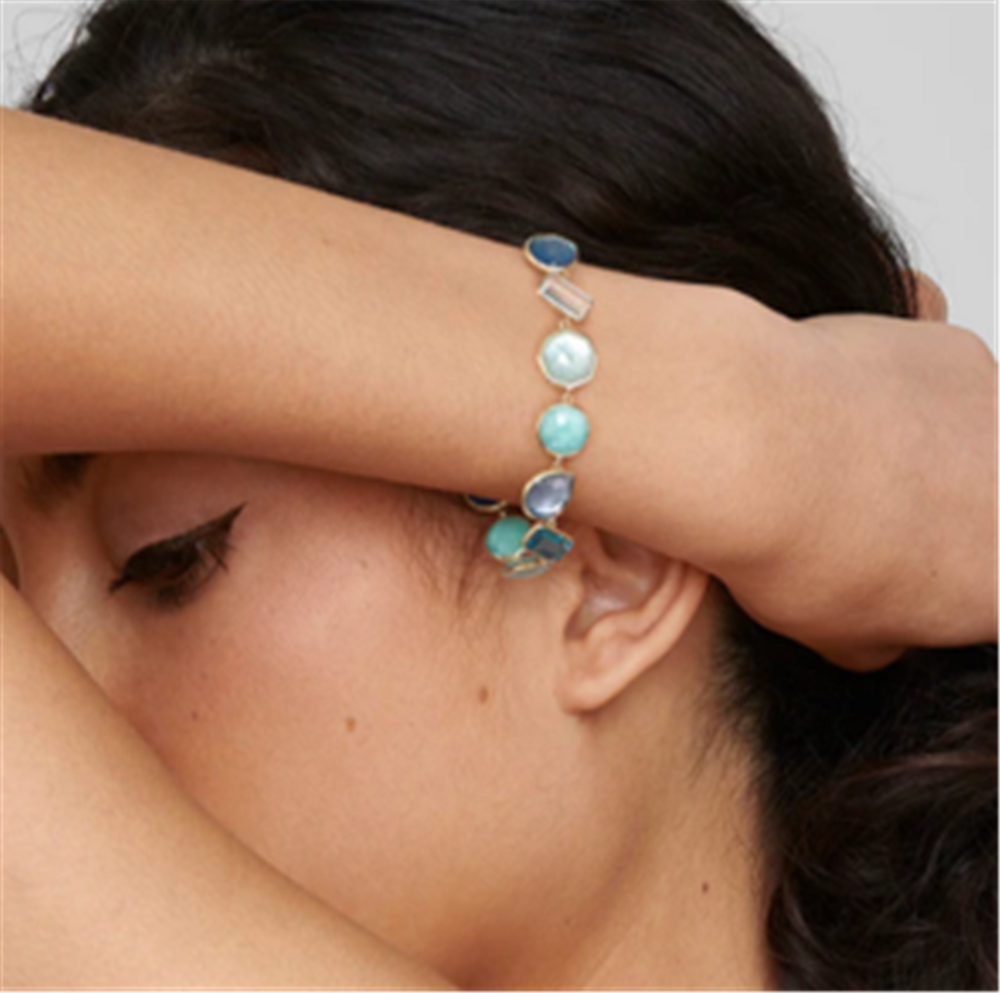 Ippolita Rock Candy Large Stone Flexible Bracelet in 18k Gold