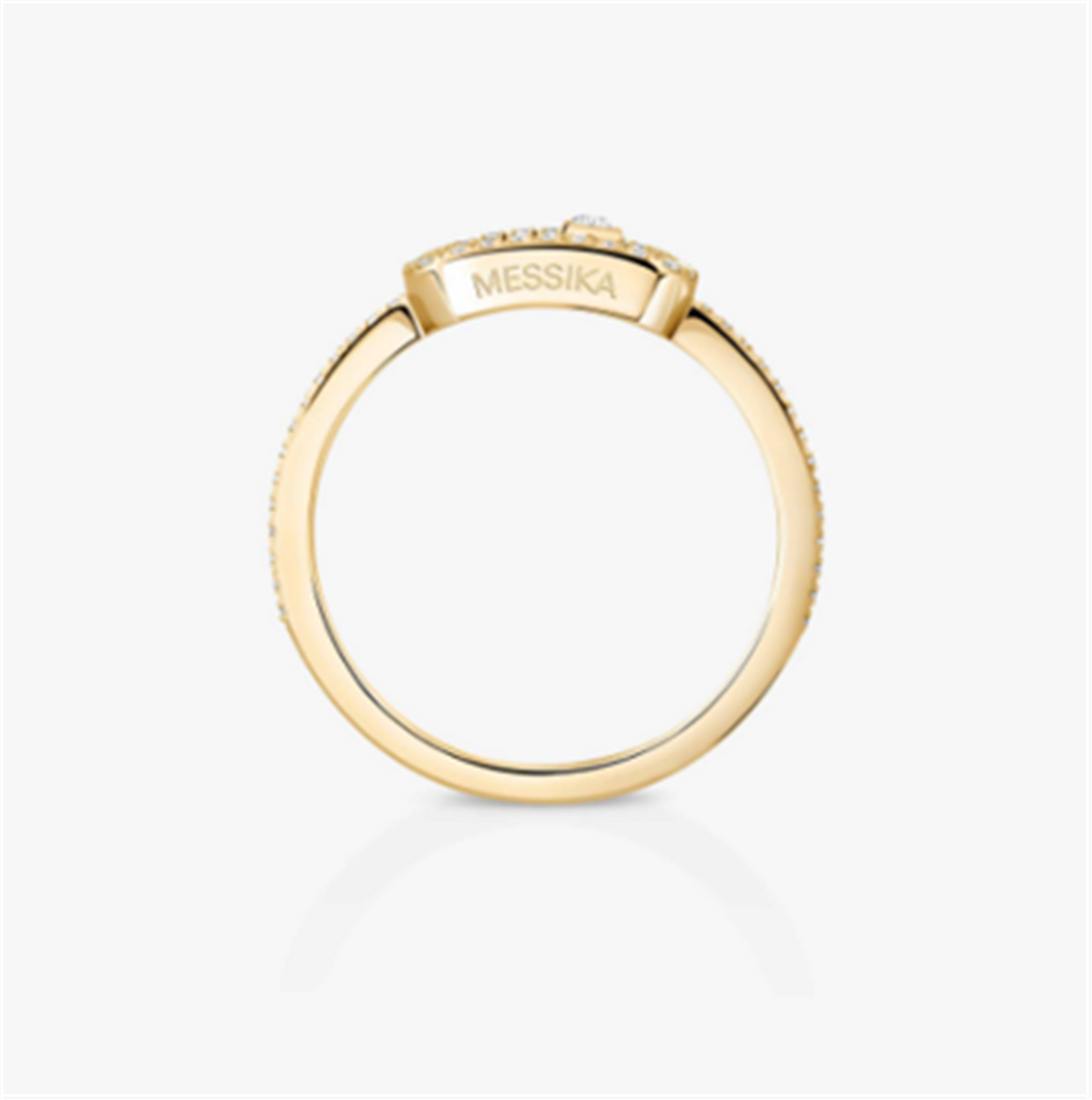 Messika Move Uno Diamond Pavé Ring in 18k Yellow Gold