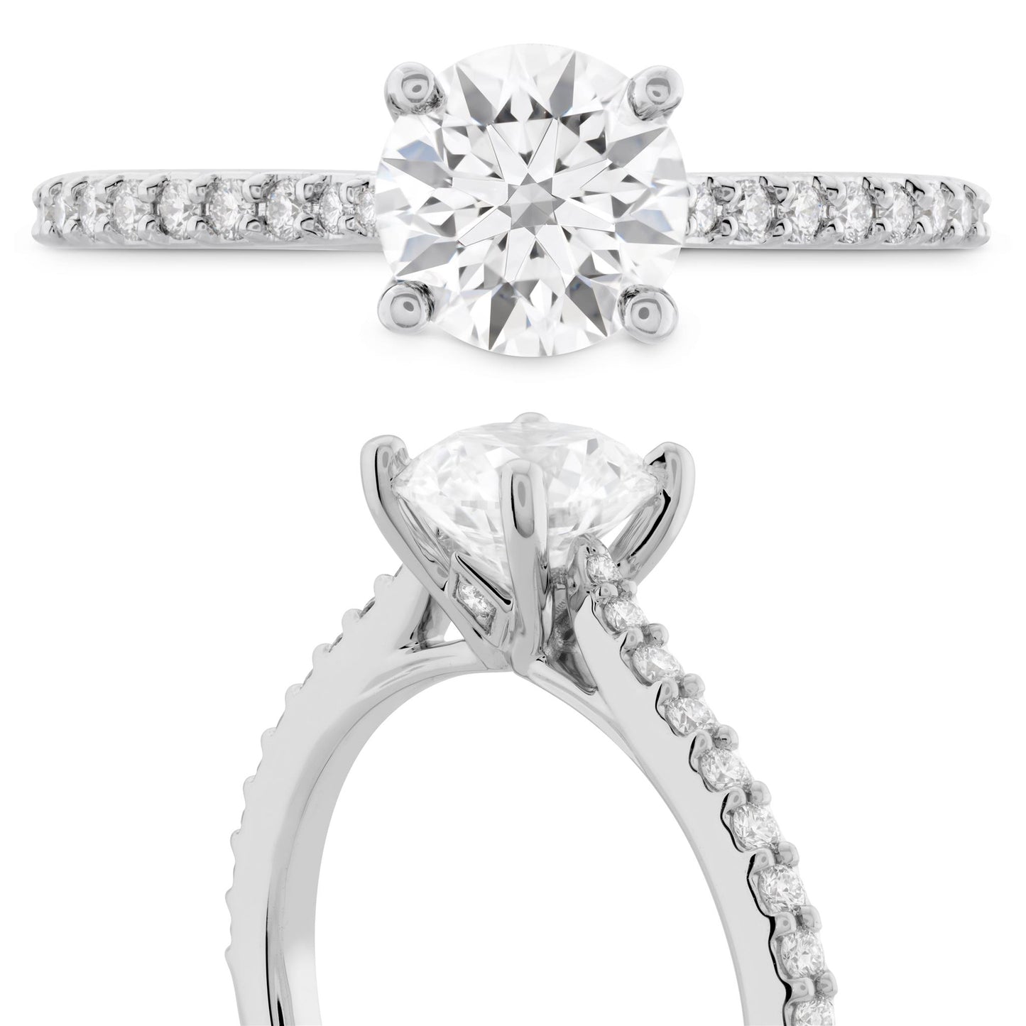 Hearts on Fire Camilla 1.8ct Diamond Engagment Ring in 18k White Gold