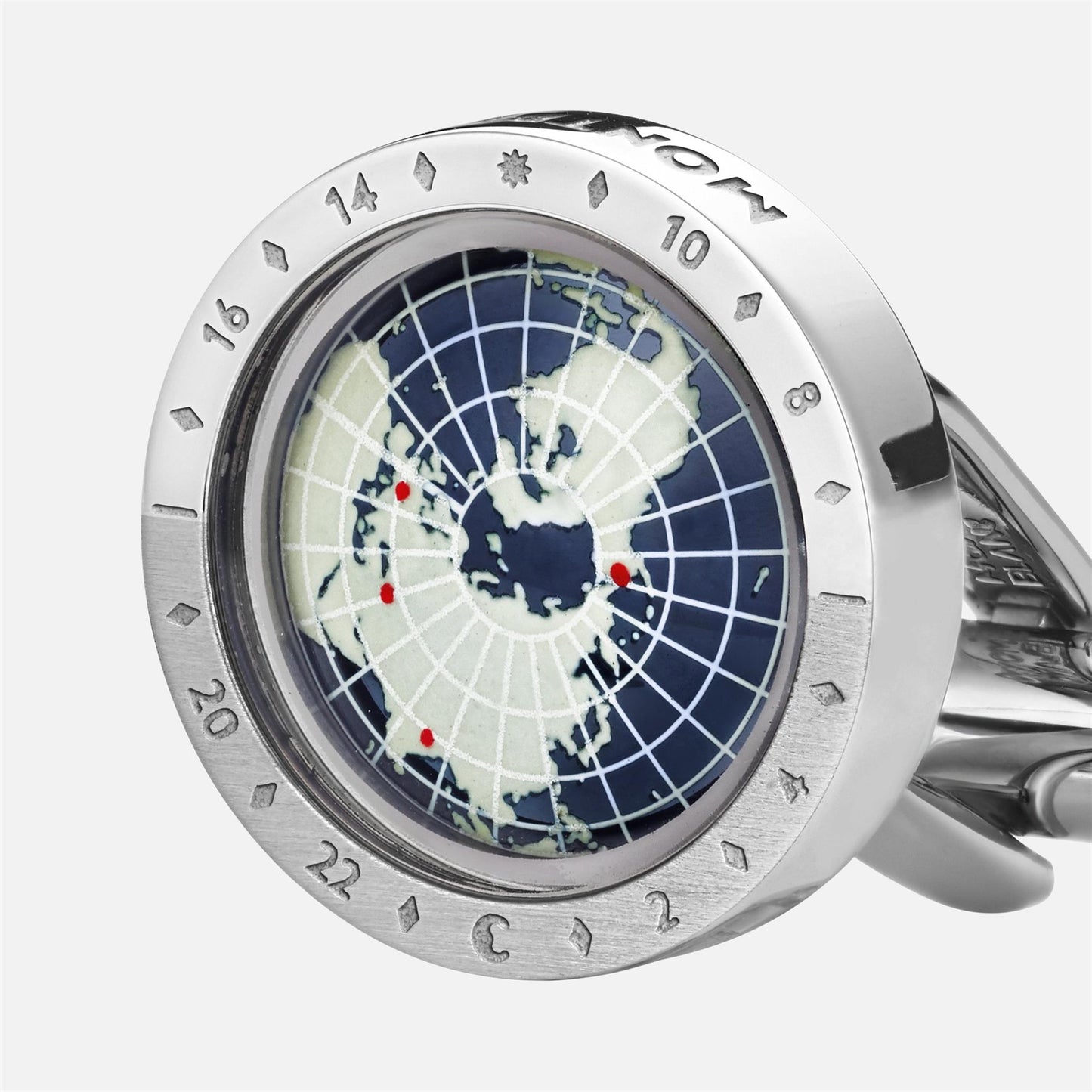 Montblanc 1858 Geosphere Cufflinks in Blue