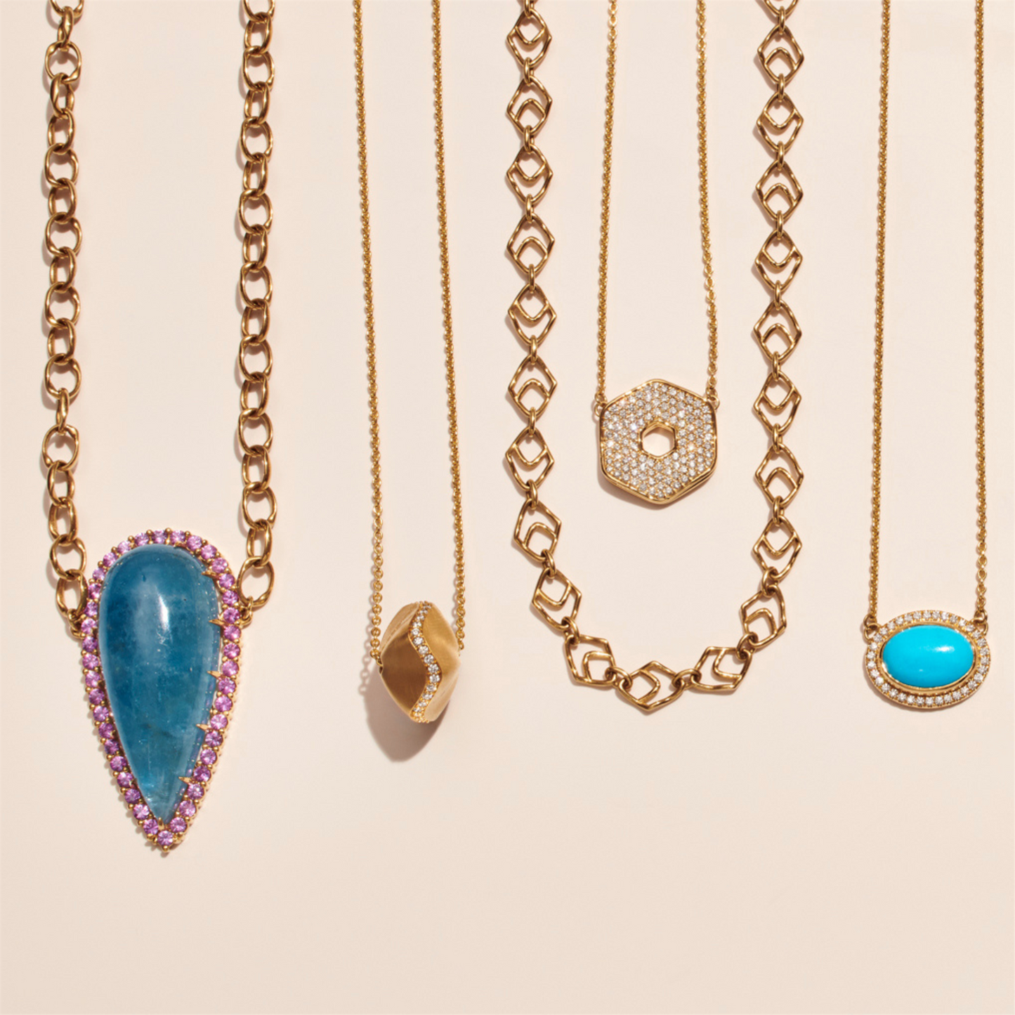 Jamie Turner Arrow Chain Necklace in 18k Yellow Gold