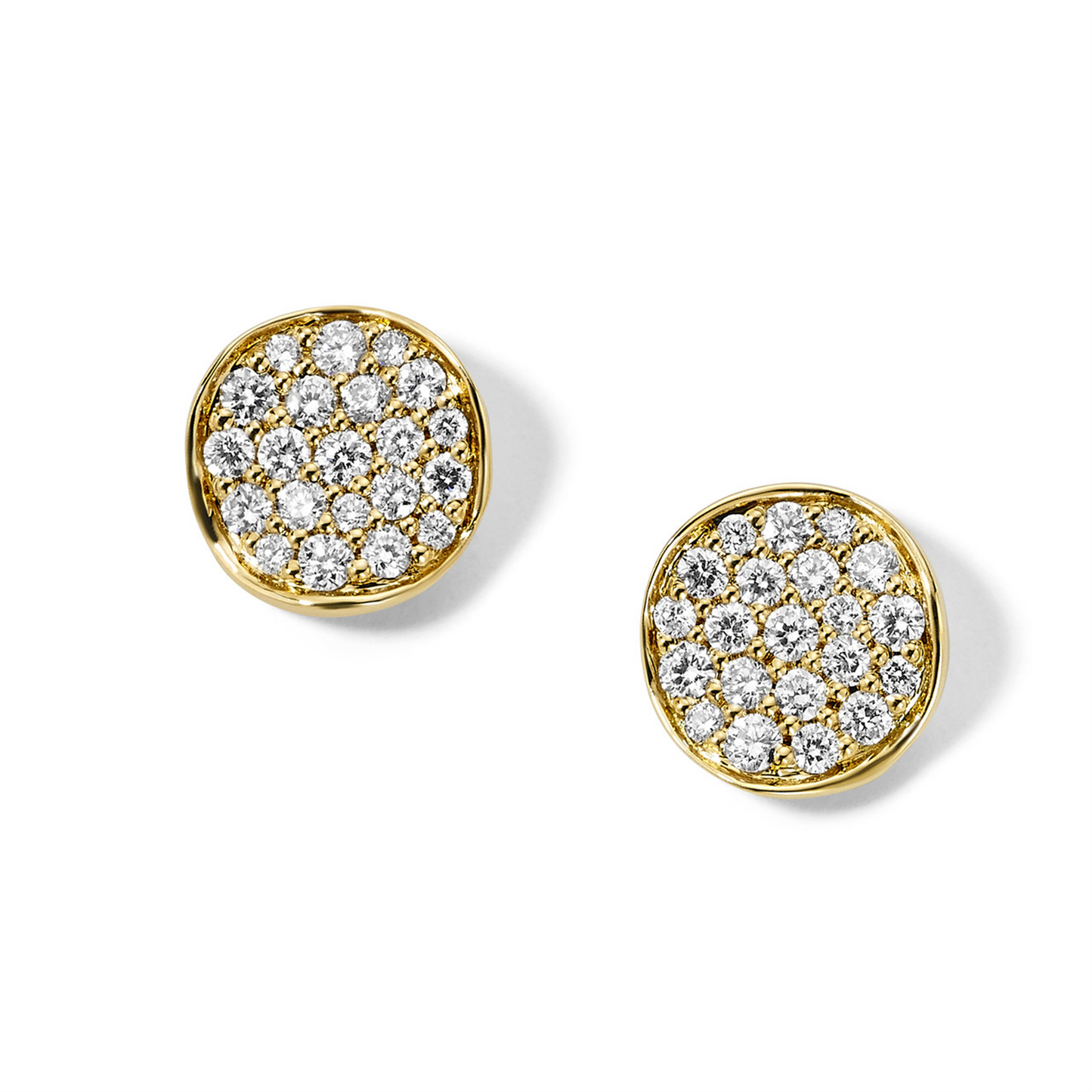 Ippolita Stardust Gold Mini Flower Diamond Stud Earrings