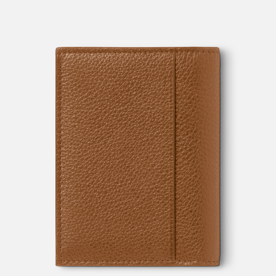 Montblanc Soft Grain 4cc Card Holder in Caramel