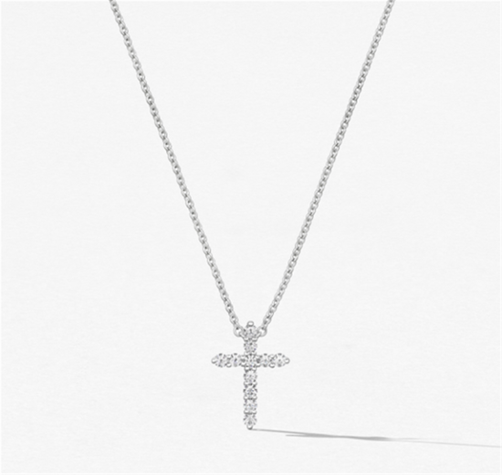 Hearts on Fire Signature Diamond Cross Pendant - Medium