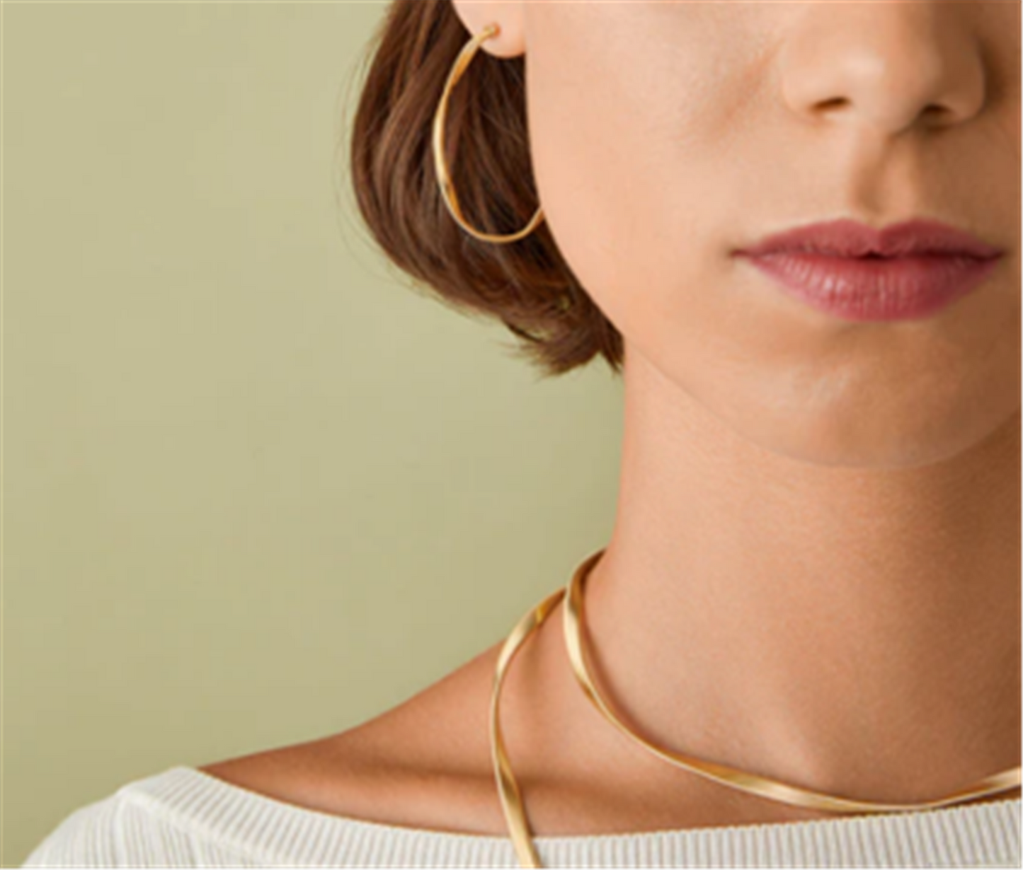 Marco Bicego Twisted Medium Hoops in 18k Gold