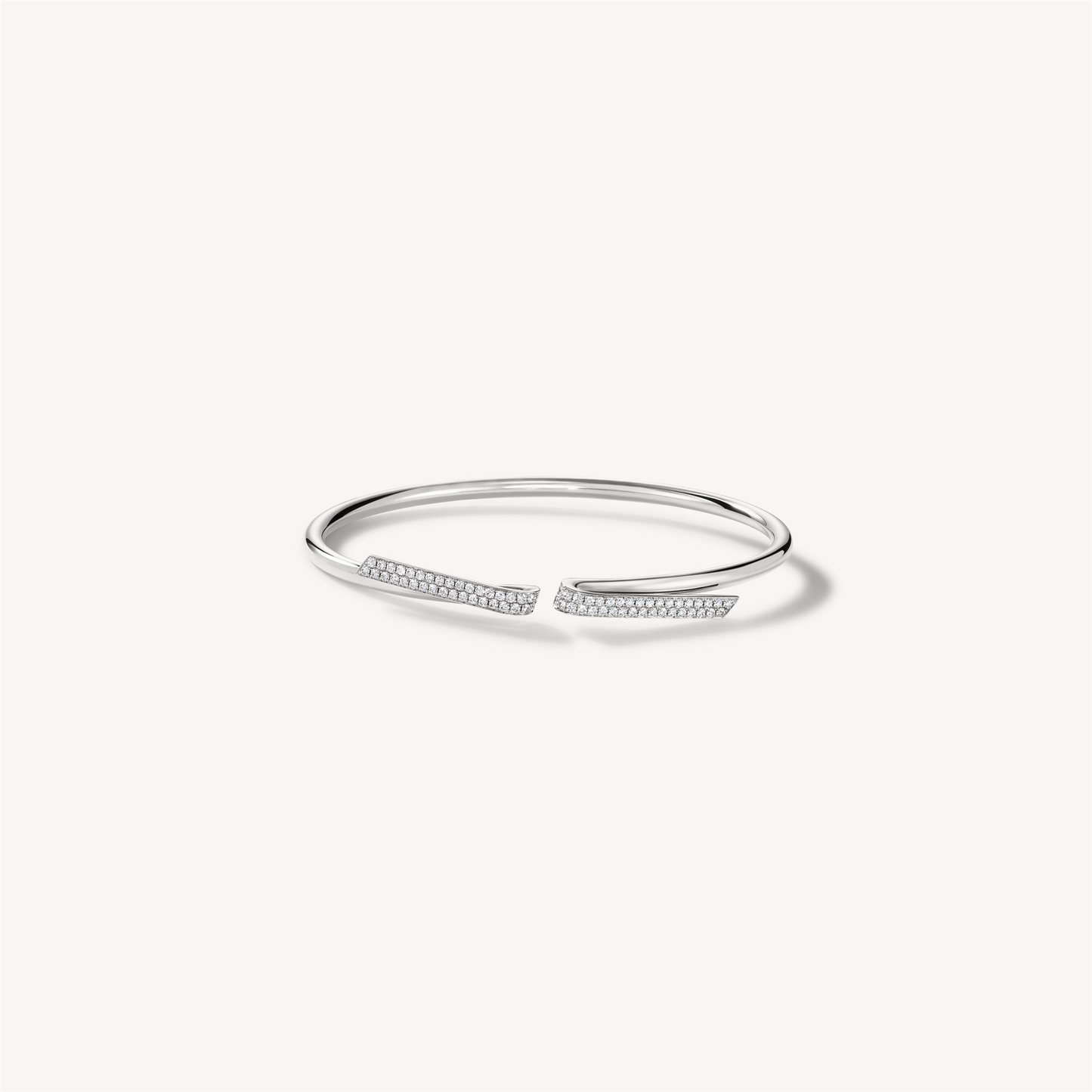 Hearts on Fire Inside/Out Diamond Flexi Bangle Bracelet in 18k White Gold