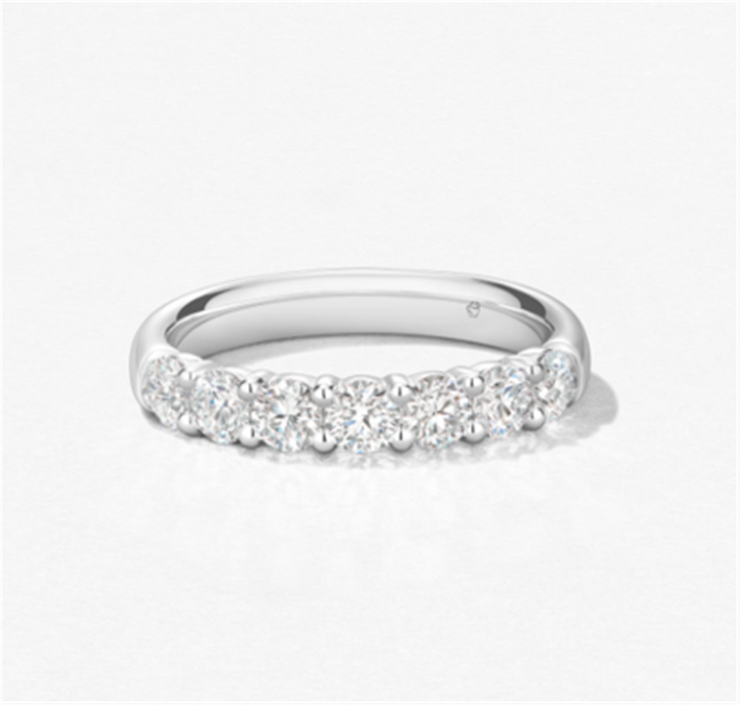Hearts on Fire 1.45ct Signature 7 Stone Band in 18k White Gold