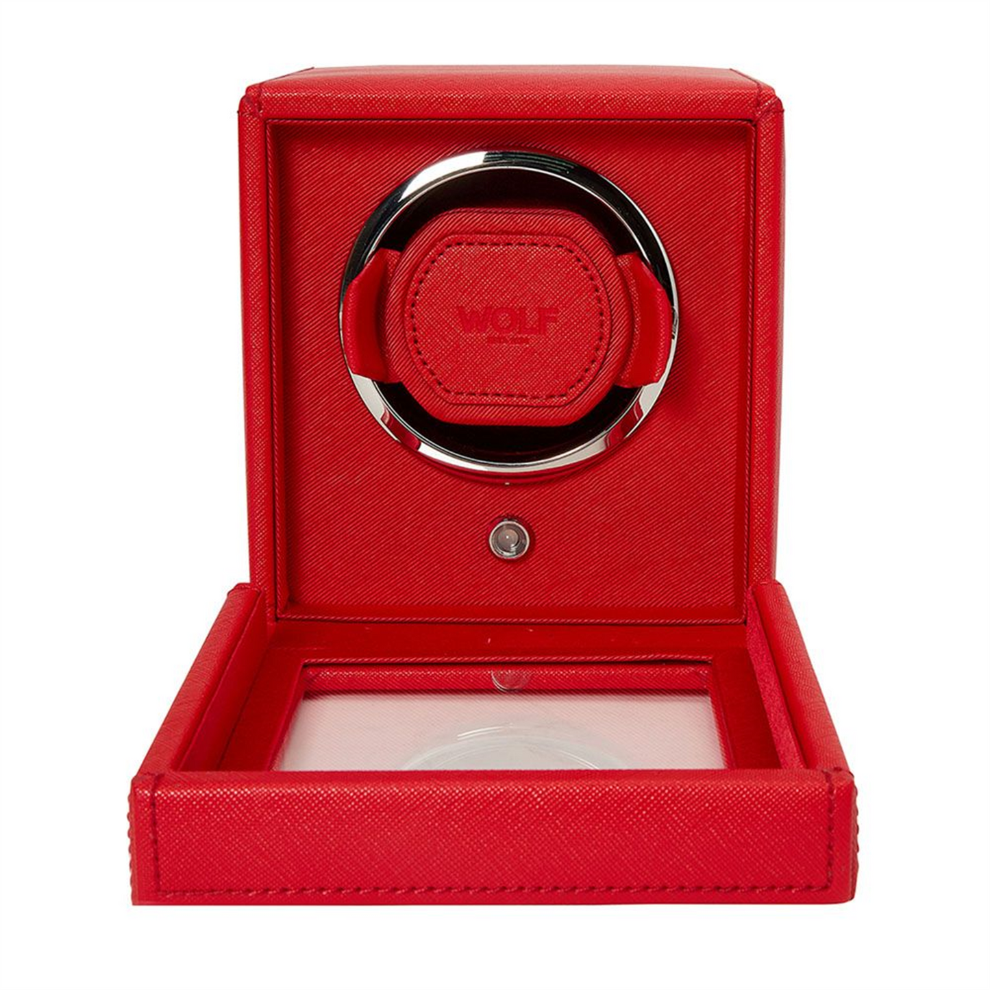 WOLF Red Cub Single Watch Winder with Cover