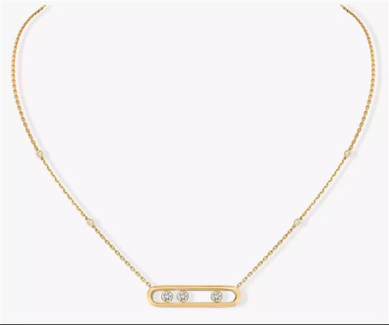 Messika Move Necklace in 18k Yellow Gold & 1/3ct Diamonds