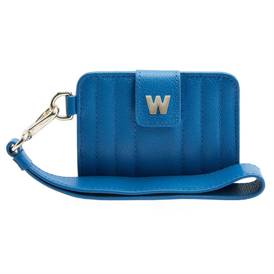 WOLF Mimi Credit Card Holder with Wristlet in Marine