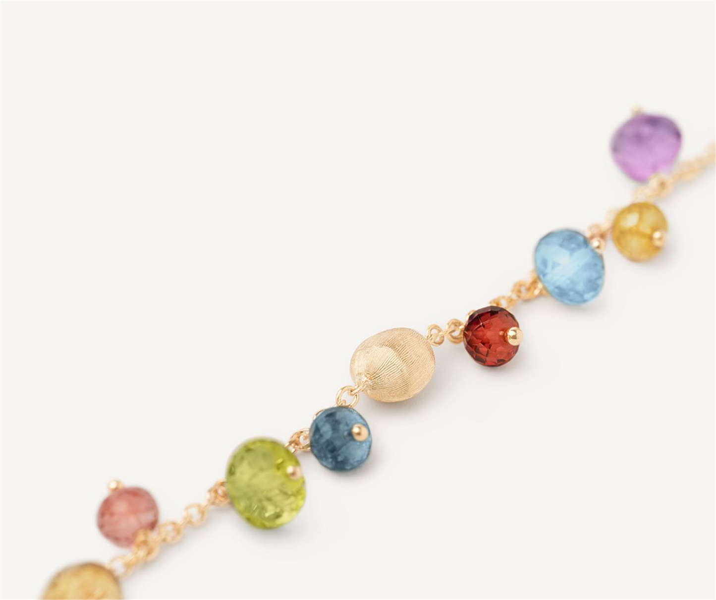 Marco Bicego Africa Multicolored Gemstone Charm Bracelet