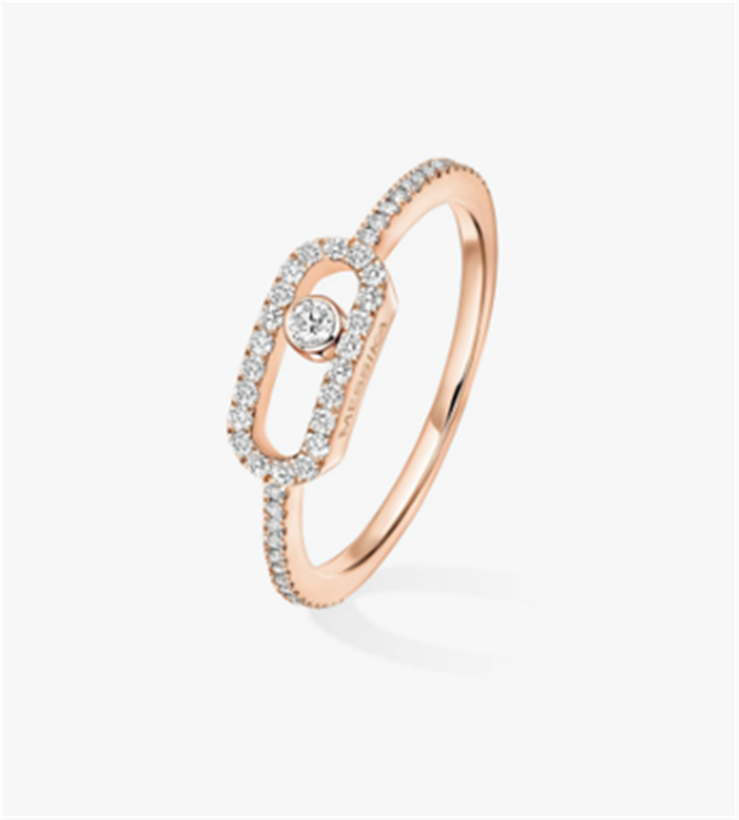 Messika Move Uno Diamond Pavé Ring in 18k Rose Gold