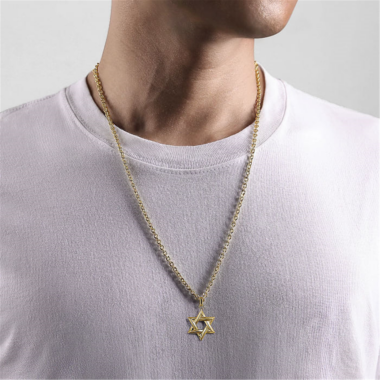 Gabriel & Co. Gold Star of David Pendant