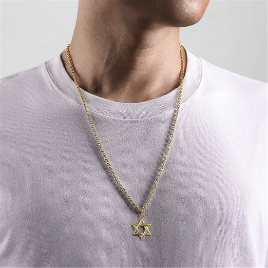 Gabriel & Co. Gold Star of David Pendant