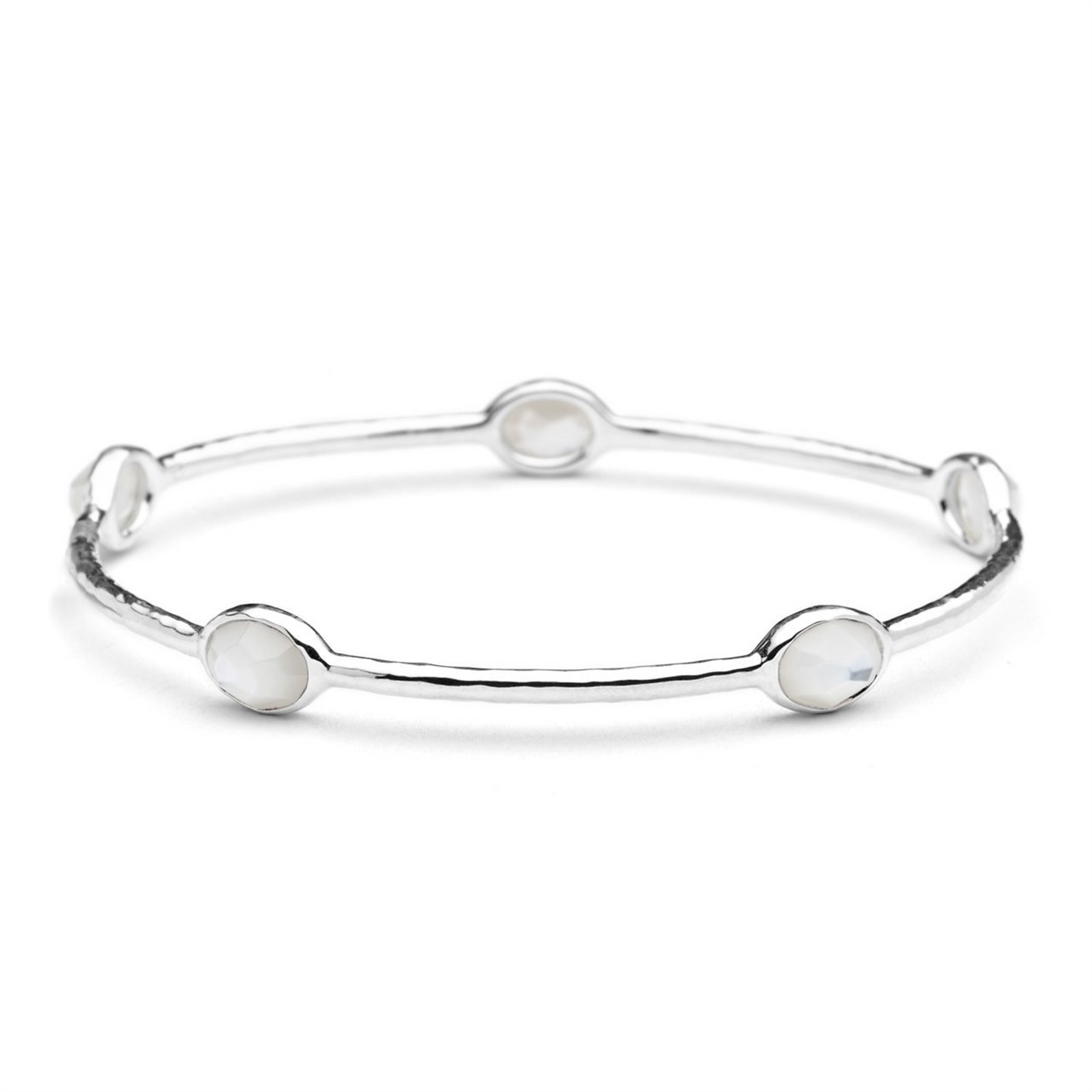 Ippolita Rock Candy Silver 5-Stone Mother of Pearl Bangle