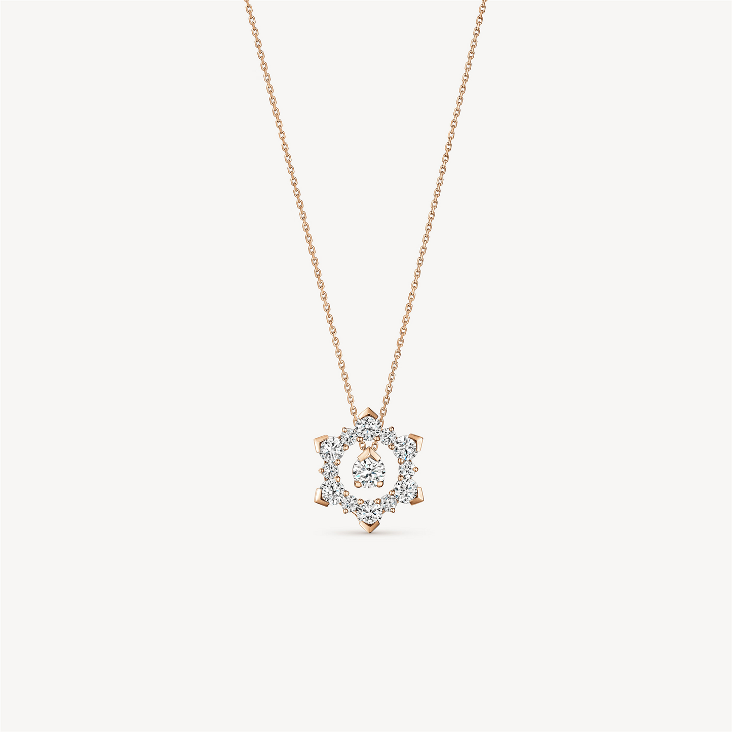 Hearts on Fire Aerial Sunburst Diamond Enhancer Pendant Necklace
