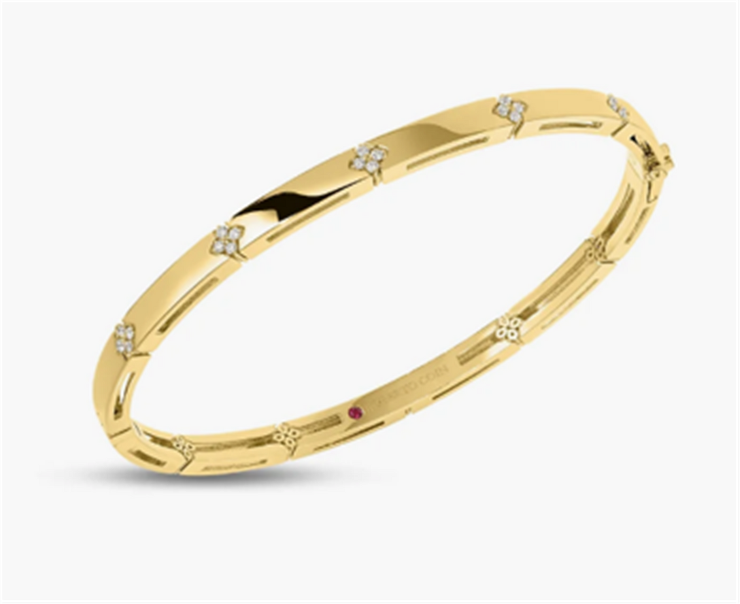 Roberto Coin Love In Verona Diamond Bangle in 18k Gold