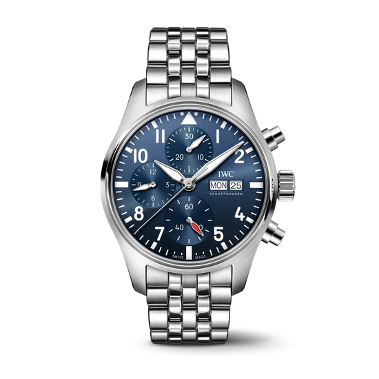 IWC Shaffhuasen Pilot's Watch Chronograph 41mm w/ Blue Dial