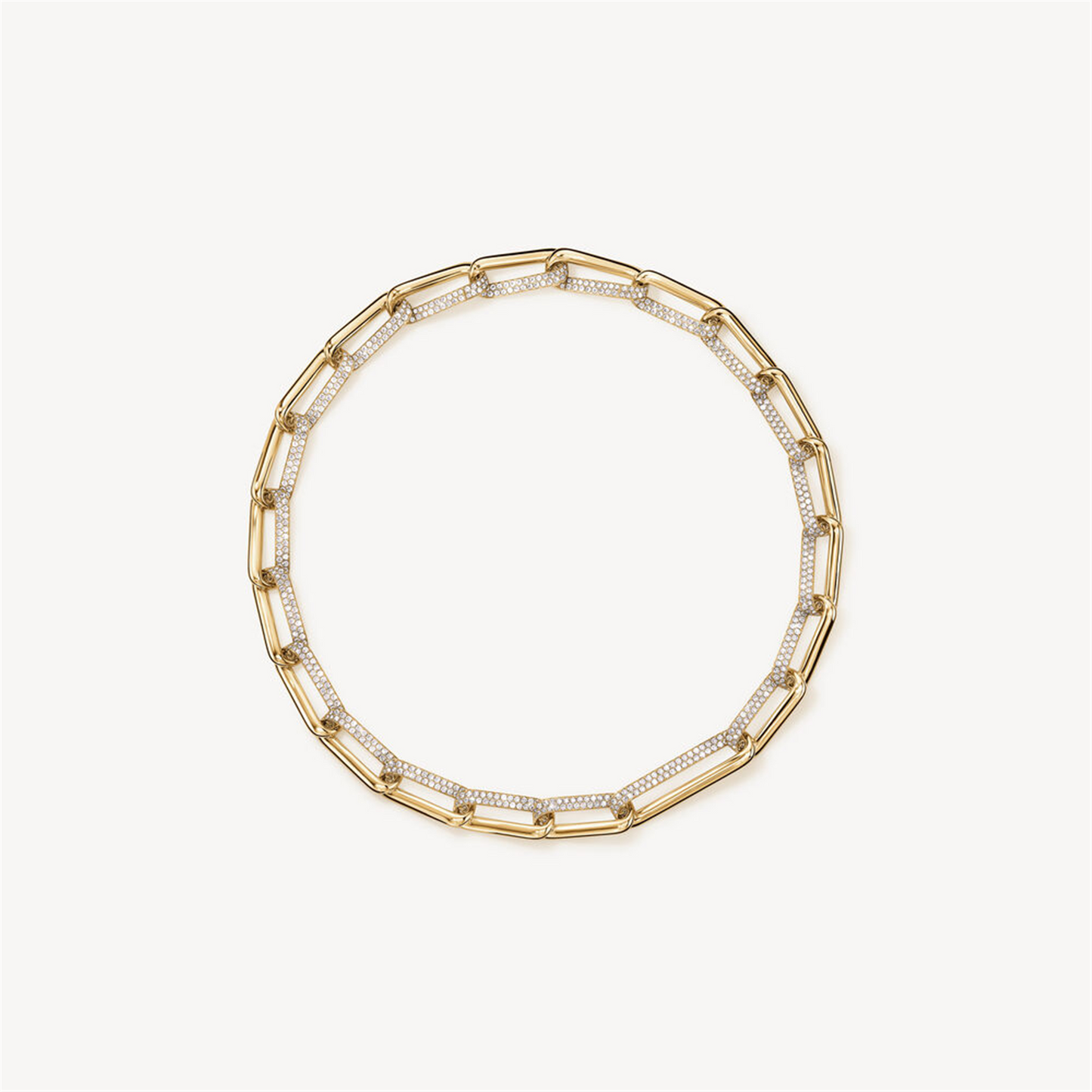 Hearts on Fire Inside / Out Elongated Diamond Link Necklace in 18k Gold