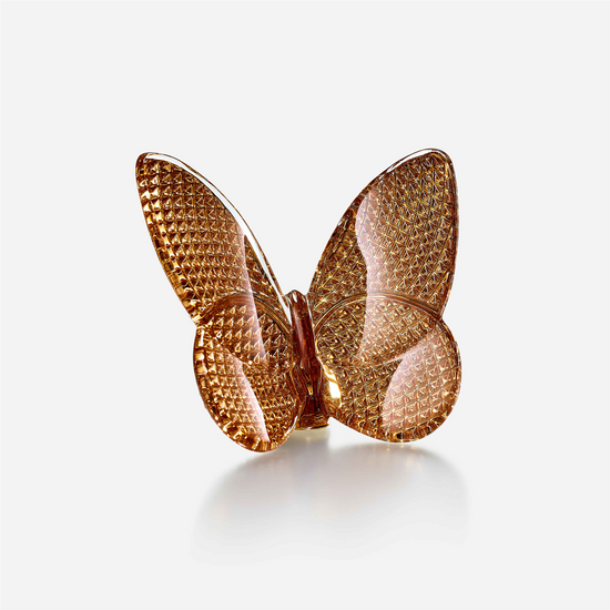 Baccarat Lucky Butterfly in Diamant Gold Crystal