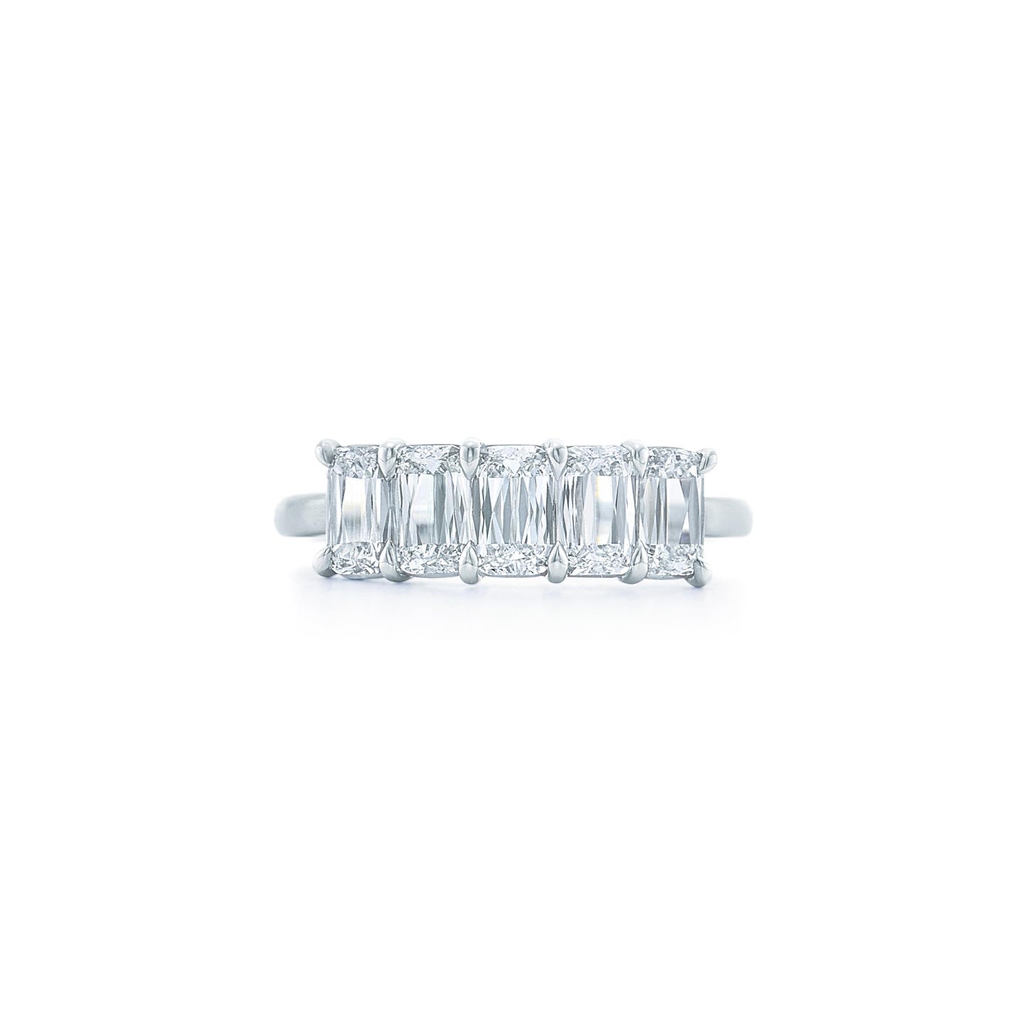 Kwiat Platinum Ashoka® 5-Stone Partway Band with 1.5ct Diamonds