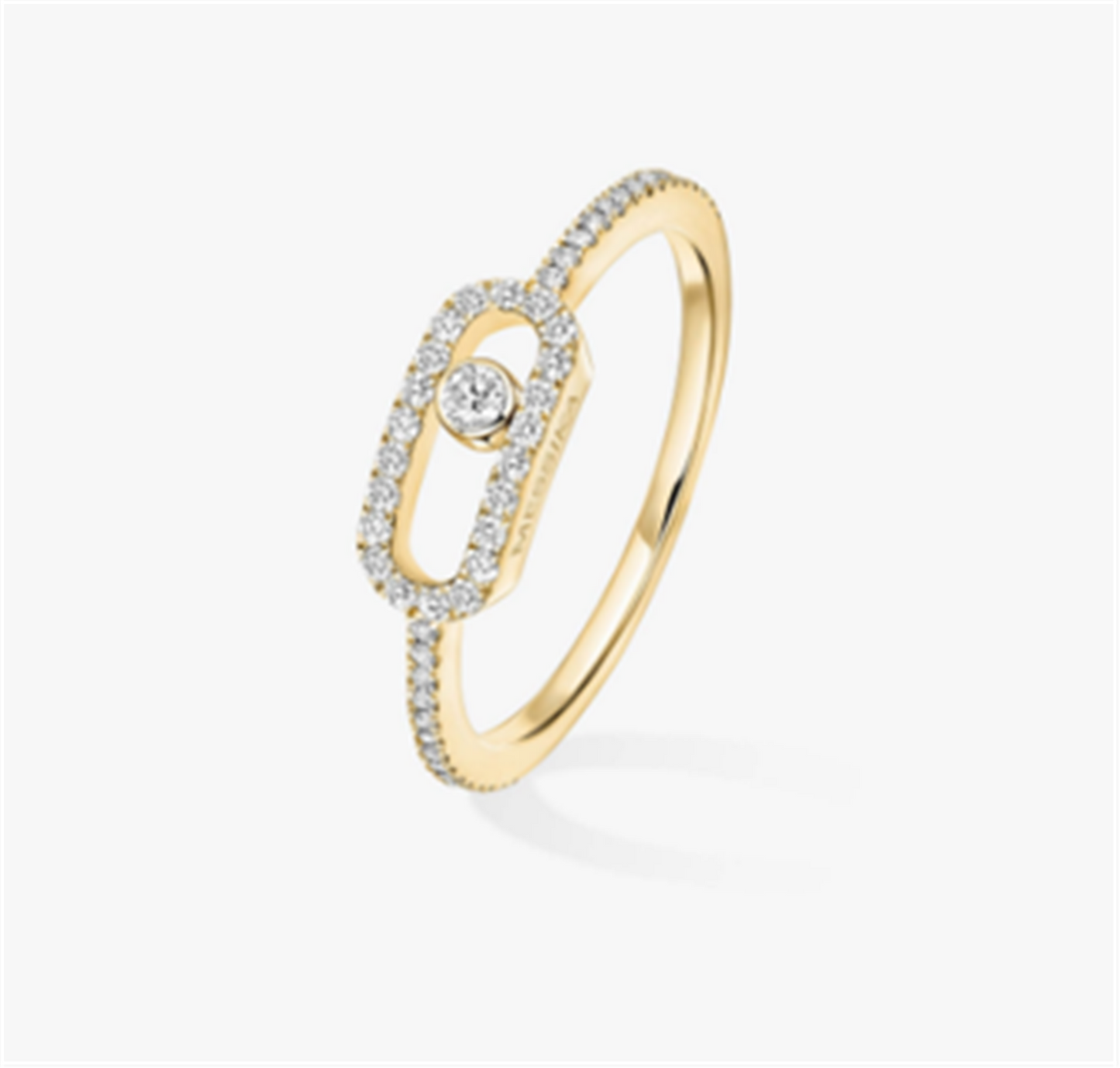Messika Move Uno Diamond Pavé Ring in 18k Yellow Gold