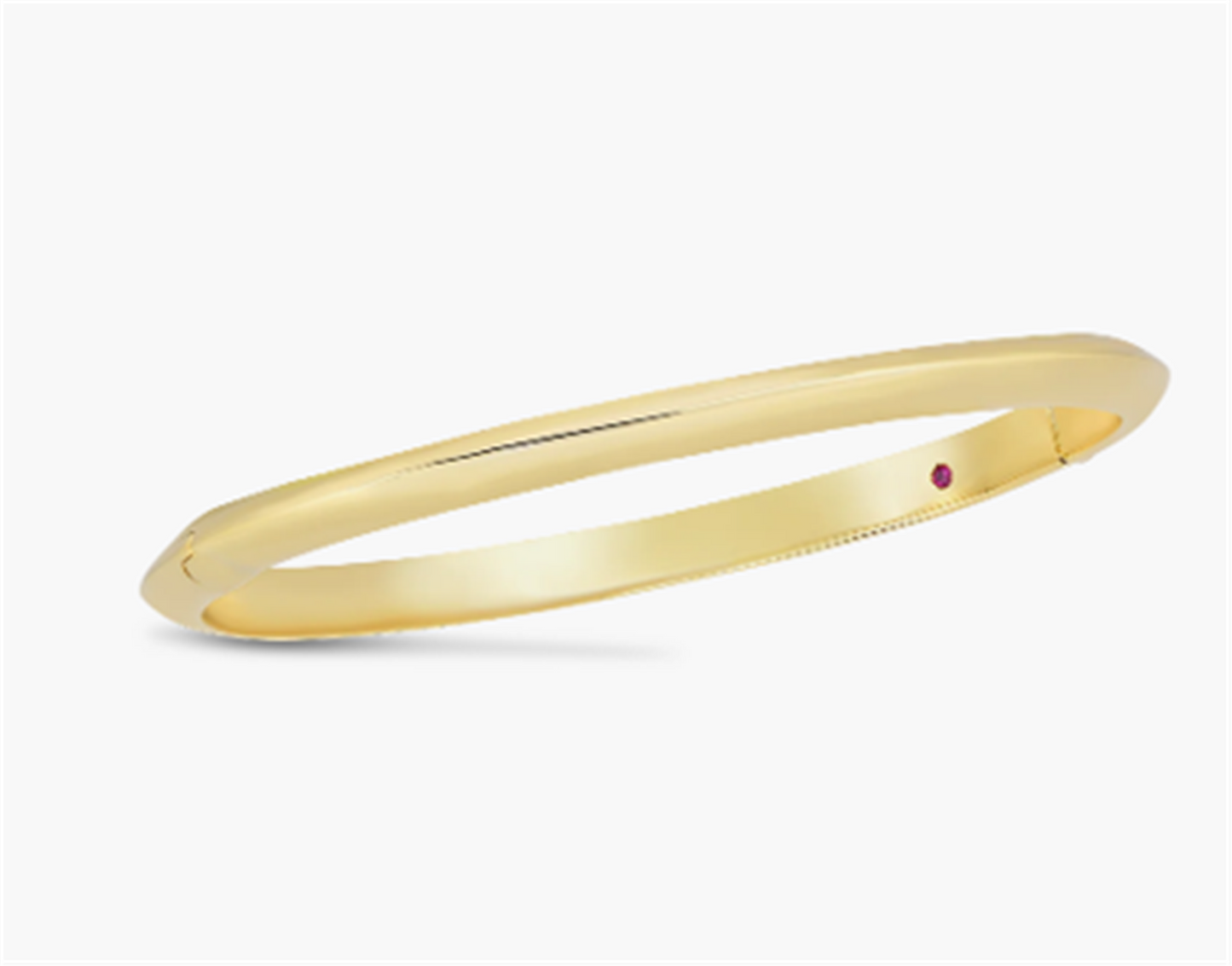 Roberto Coin Knifed Edge Bangle Bracelet in 18k Gold