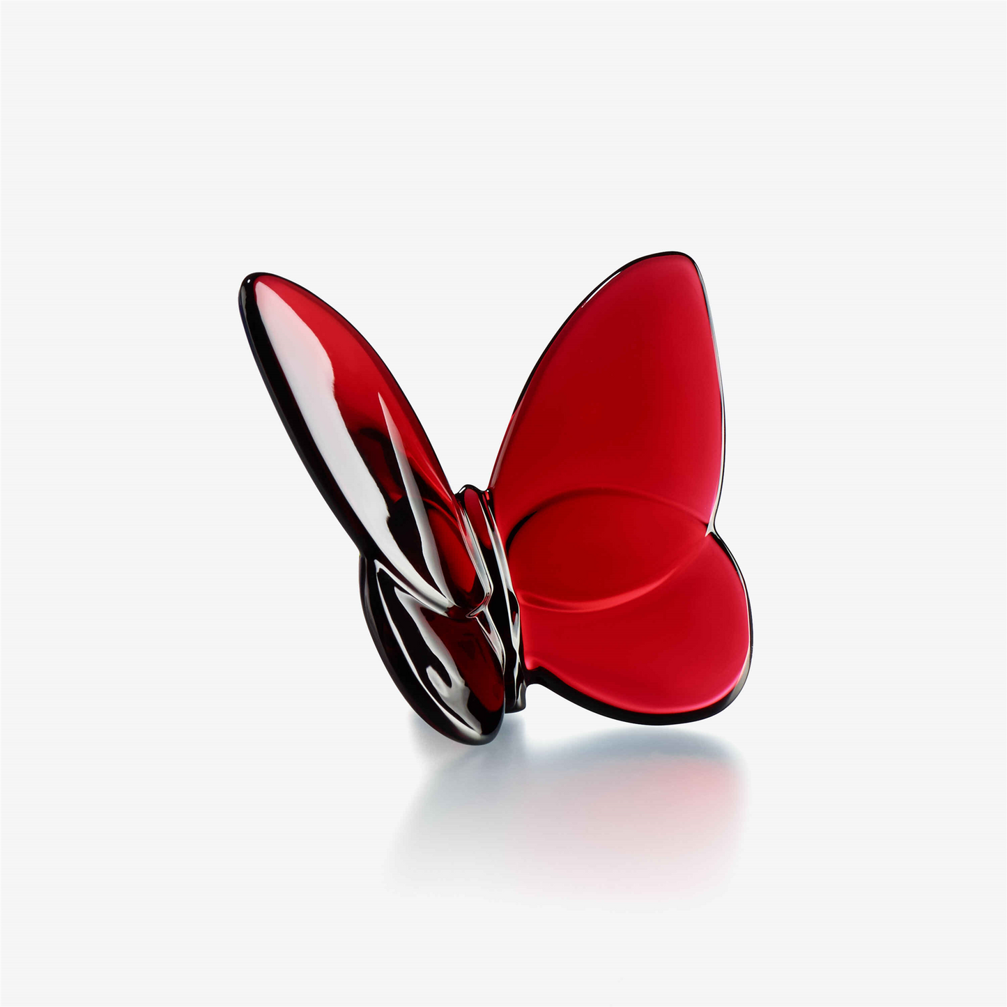 Baccarat Lucky Butterfly in Red Crystal