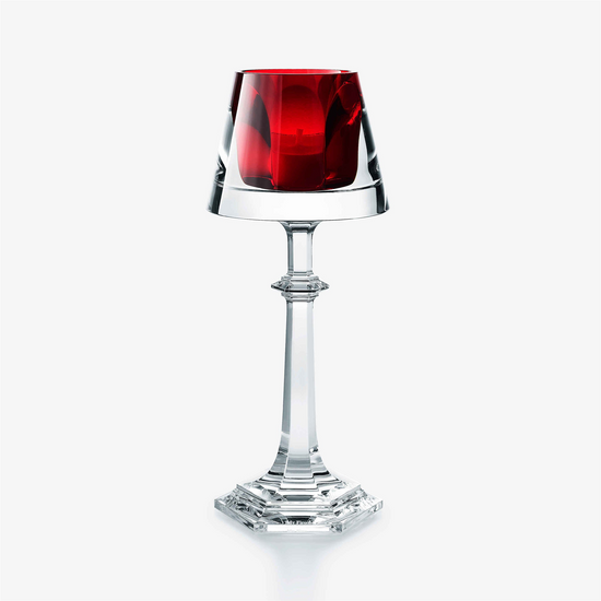 Baccarat Harcourt My Fire Candlestick Red