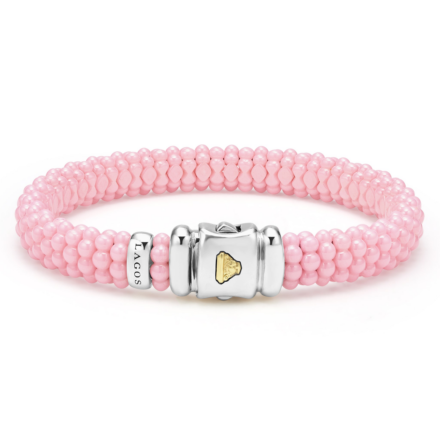 Lagos Pink Ceramic Beaded Bracelet