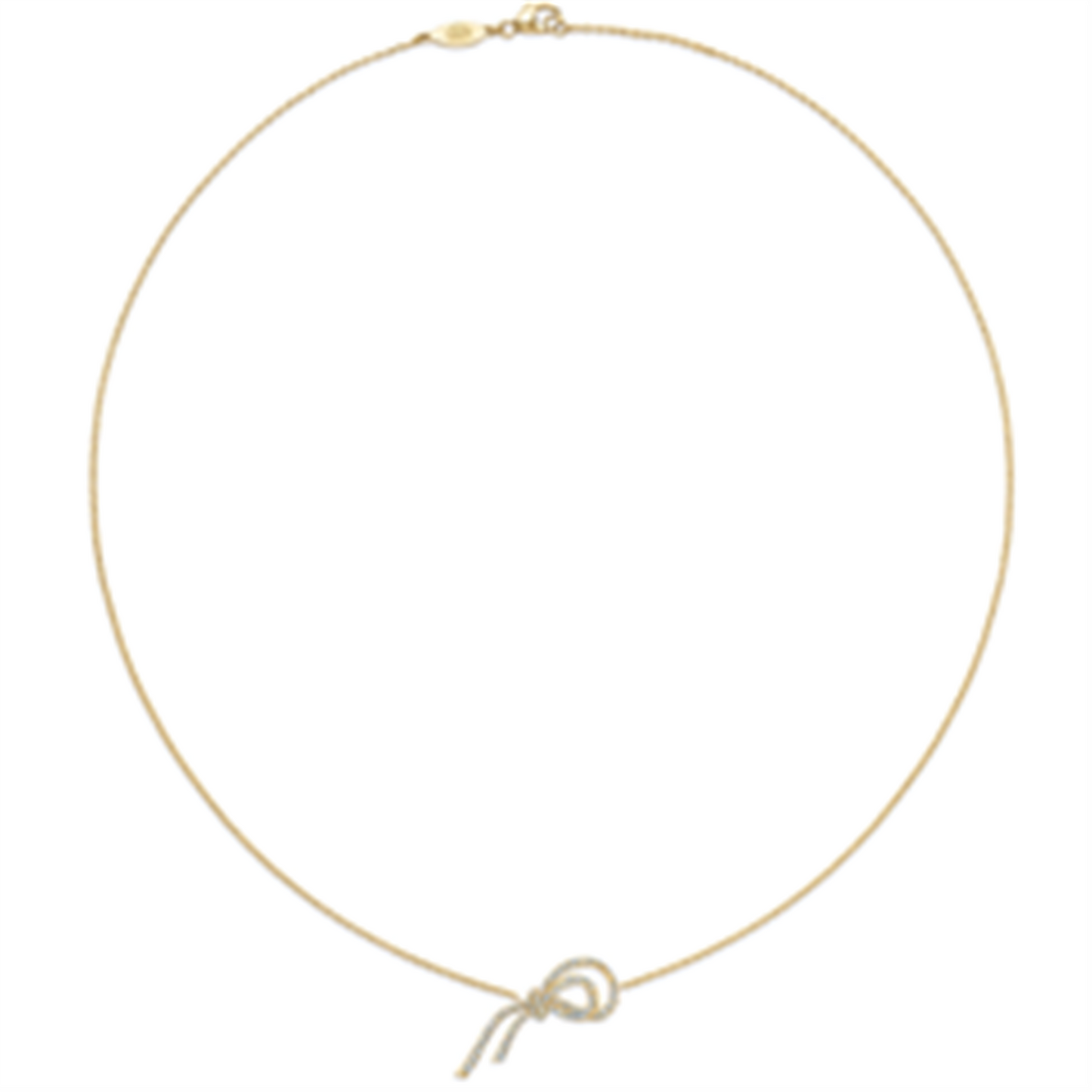 Kwiat Ribbon Diamond Pendant Necklace in 18k Yellow Gold