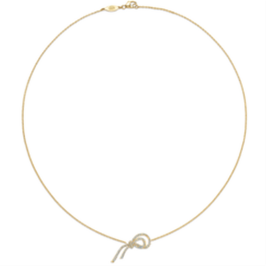 Kwiat Ribbon Diamond Pendant Necklace in 18k Yellow Gold