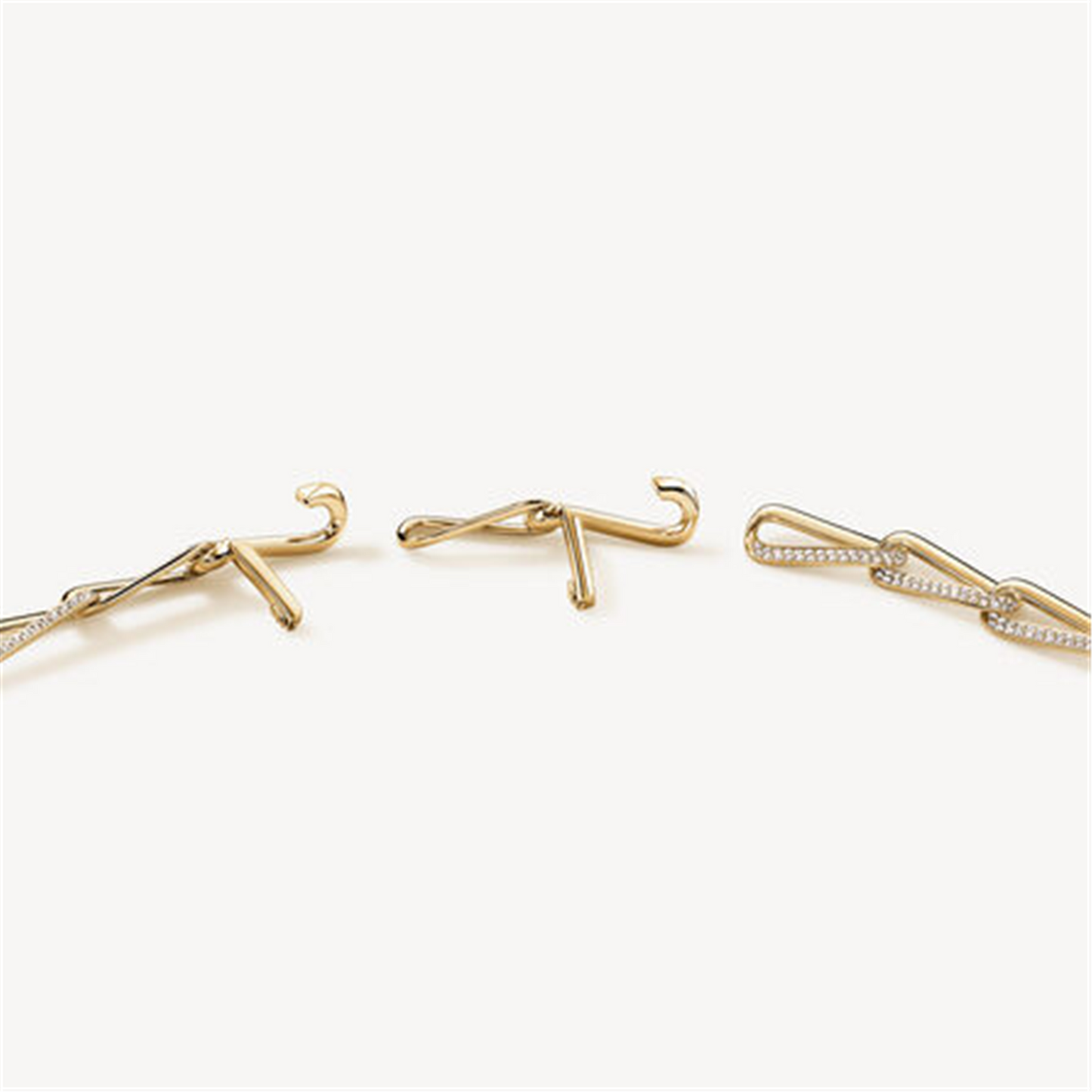 Hearts on Fire Inside / Out Elongated Diamond Link Necklace in 18k Gold