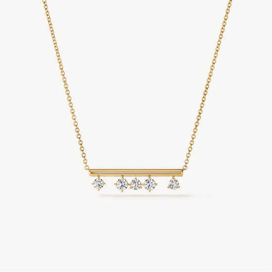 Hearts on Fire Barre Floating Diamond Pendant Necklace in 18k Yellow Gold