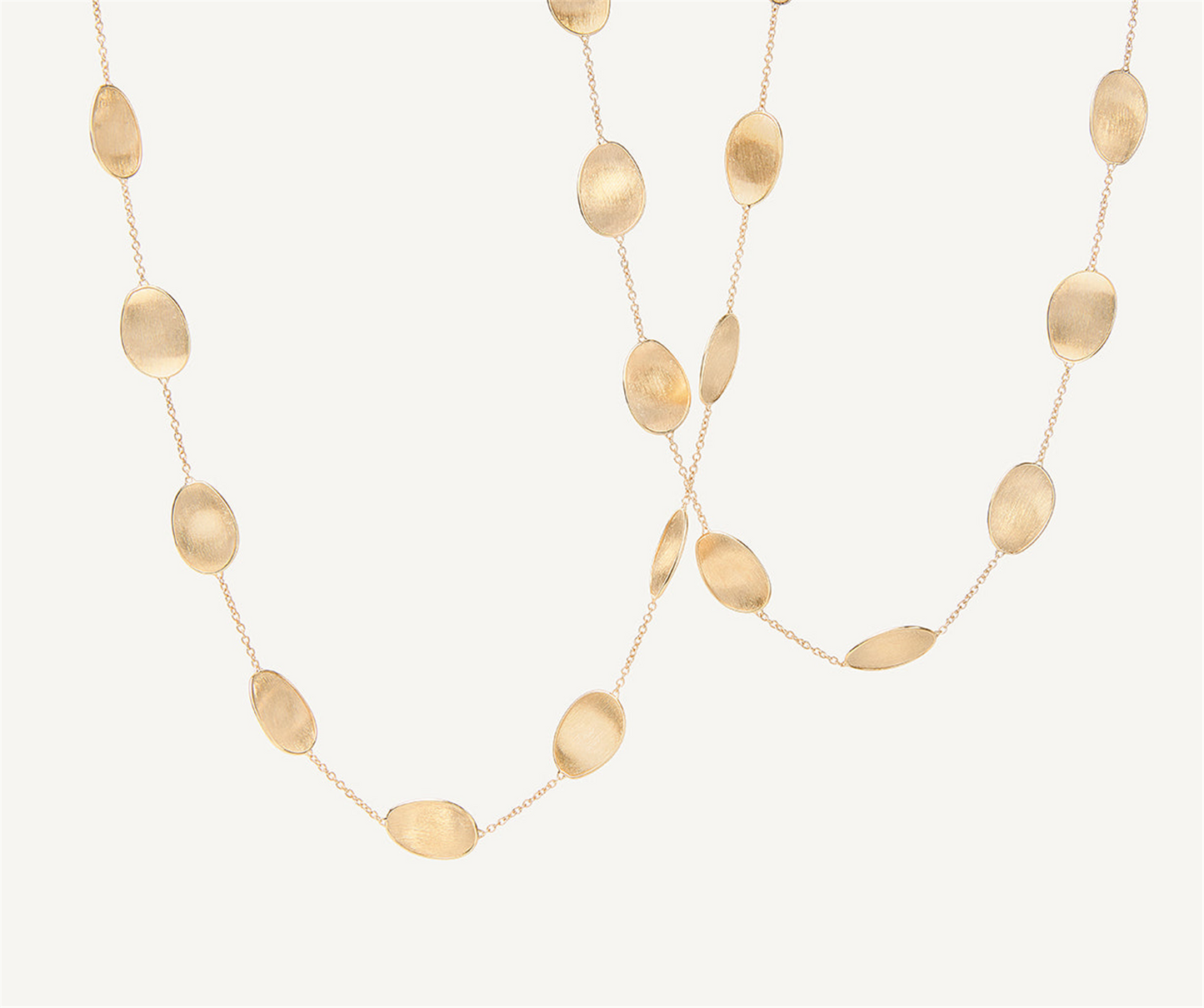 Marco Bicego Lunaria Long Gold Petal Necklace