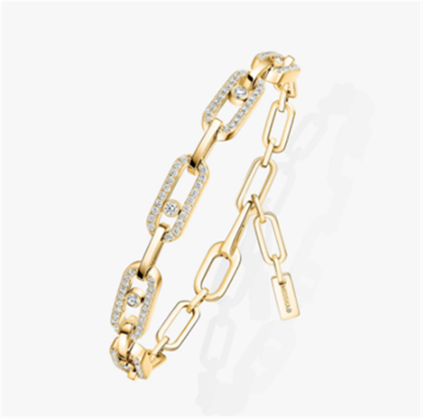 Messika Move Diamond Link Bracelet in 18k YellowGold