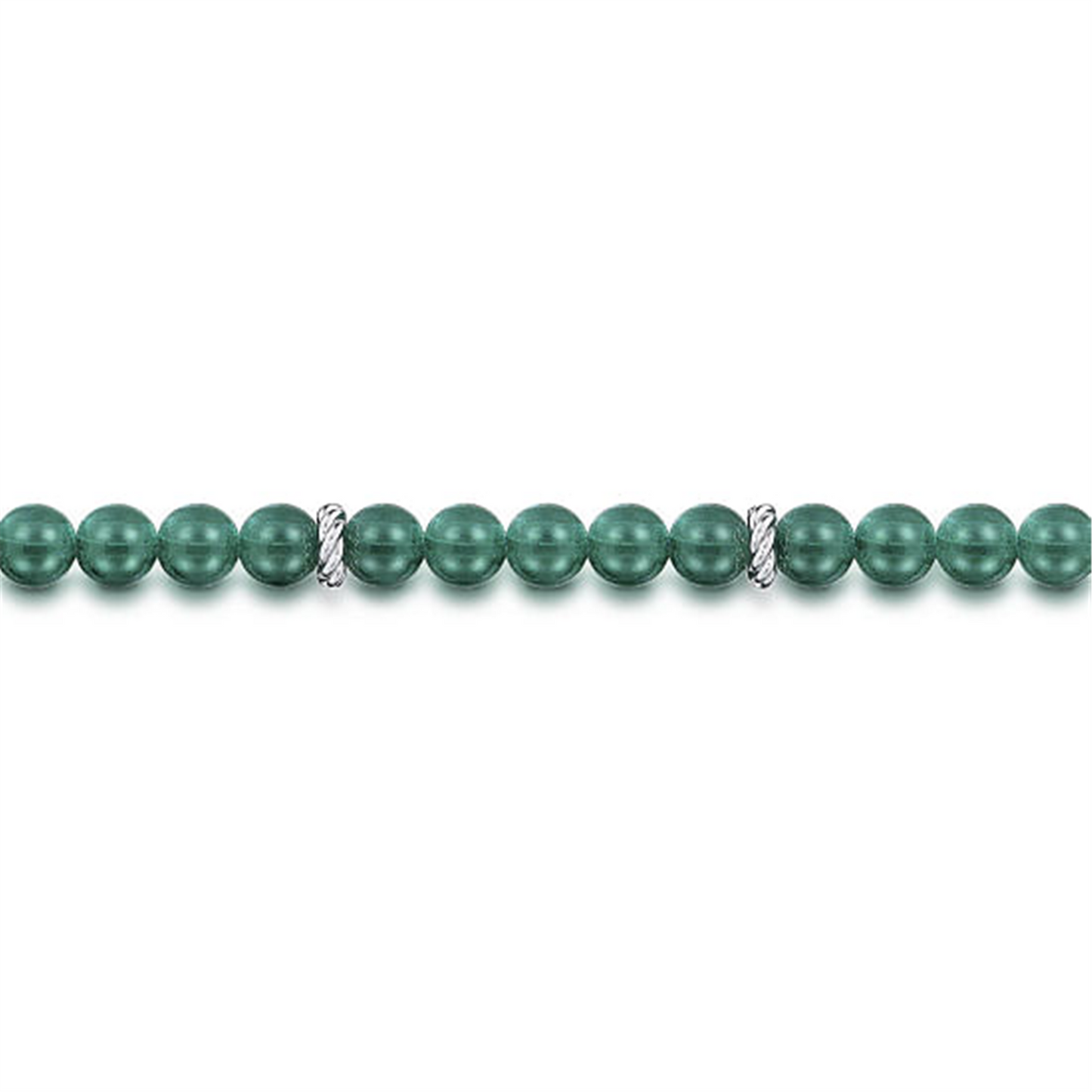 Gabriel & Co. Sterling Silver & Malachite Beaded Bracelet