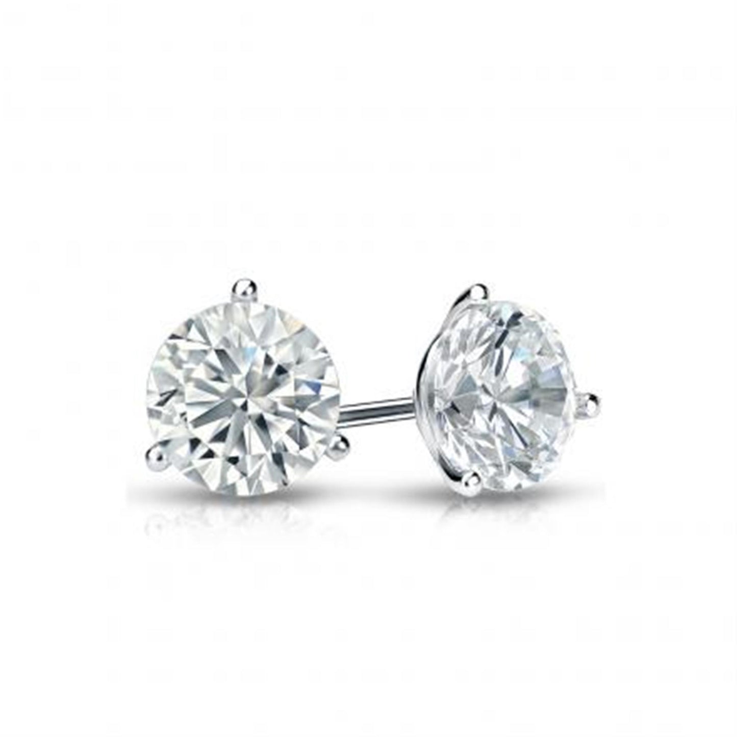 TMJ Couture 2ct Three Prong Diamond Studs