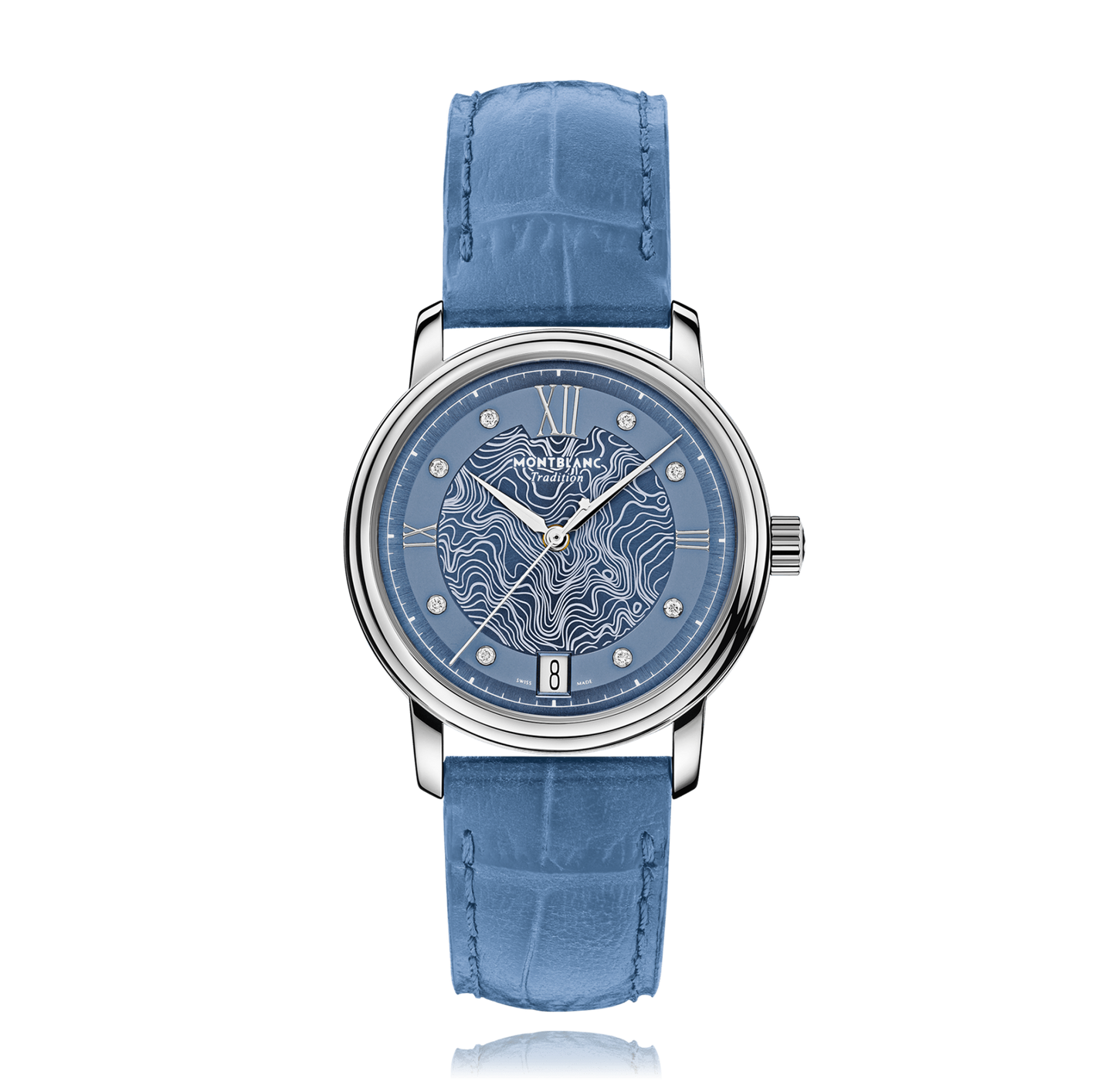 Montblanc Tradition Blue Diamond Dial Watch