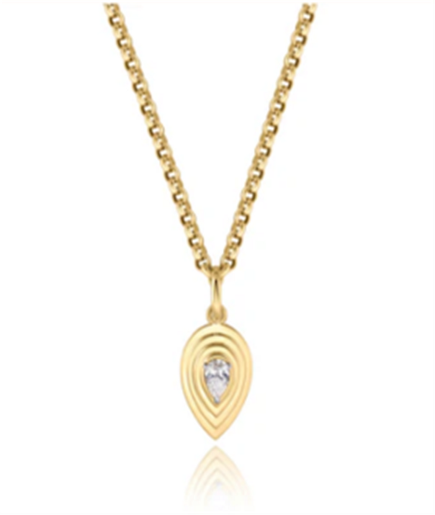 Phillips House Pear Shape Diamond Layered Pear Necklace in 18k Yellow Gold &Platinum